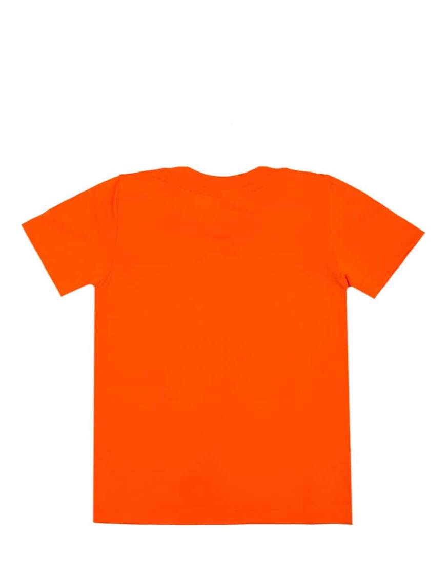 Оранжевая детская футболка оптом